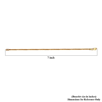 Rope Chain Bracelet in 20K Yellow Gold (7.25 In) 1.40 Grams