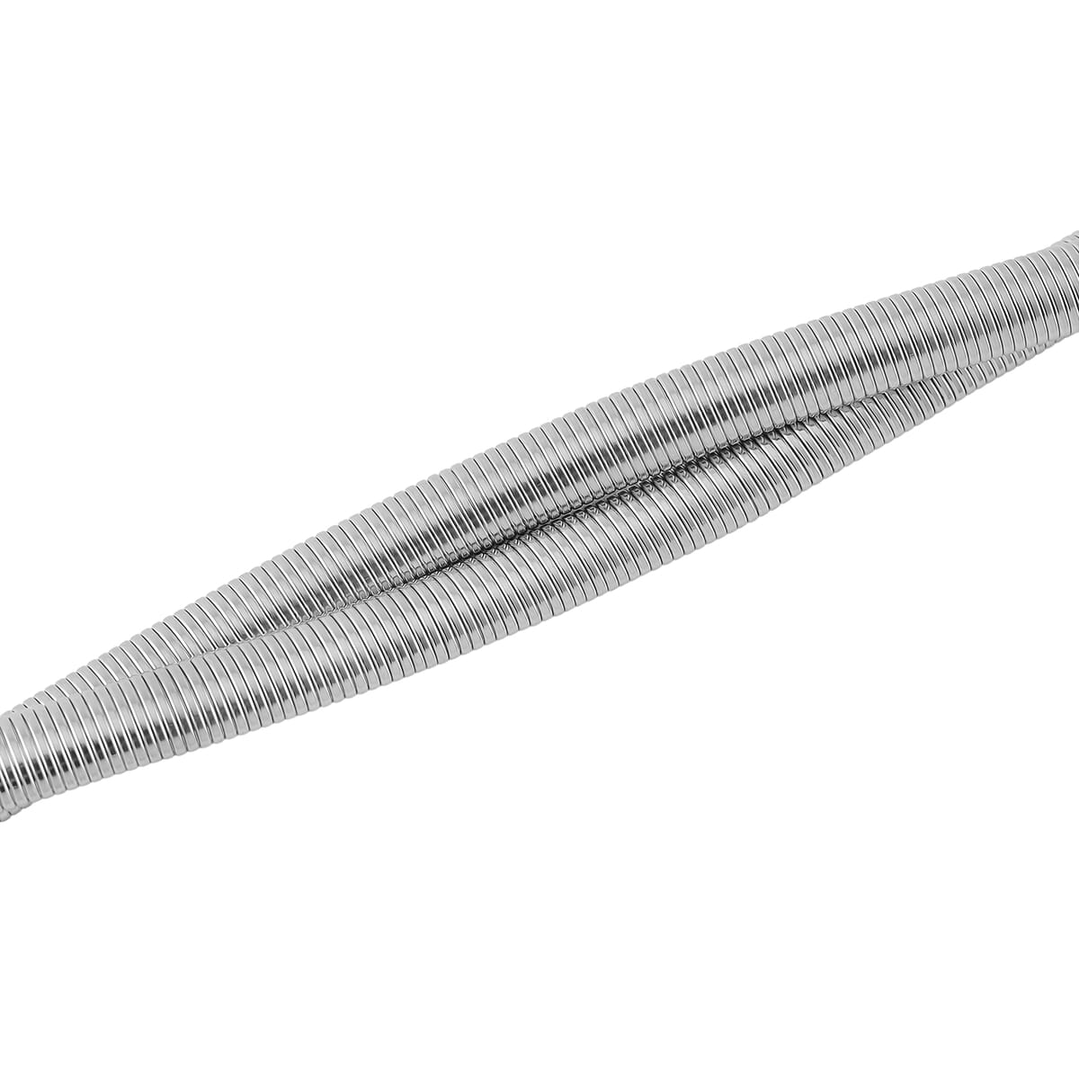 2 Row Choker Necklace in Stainless Steel 16-20 Inches image number 3