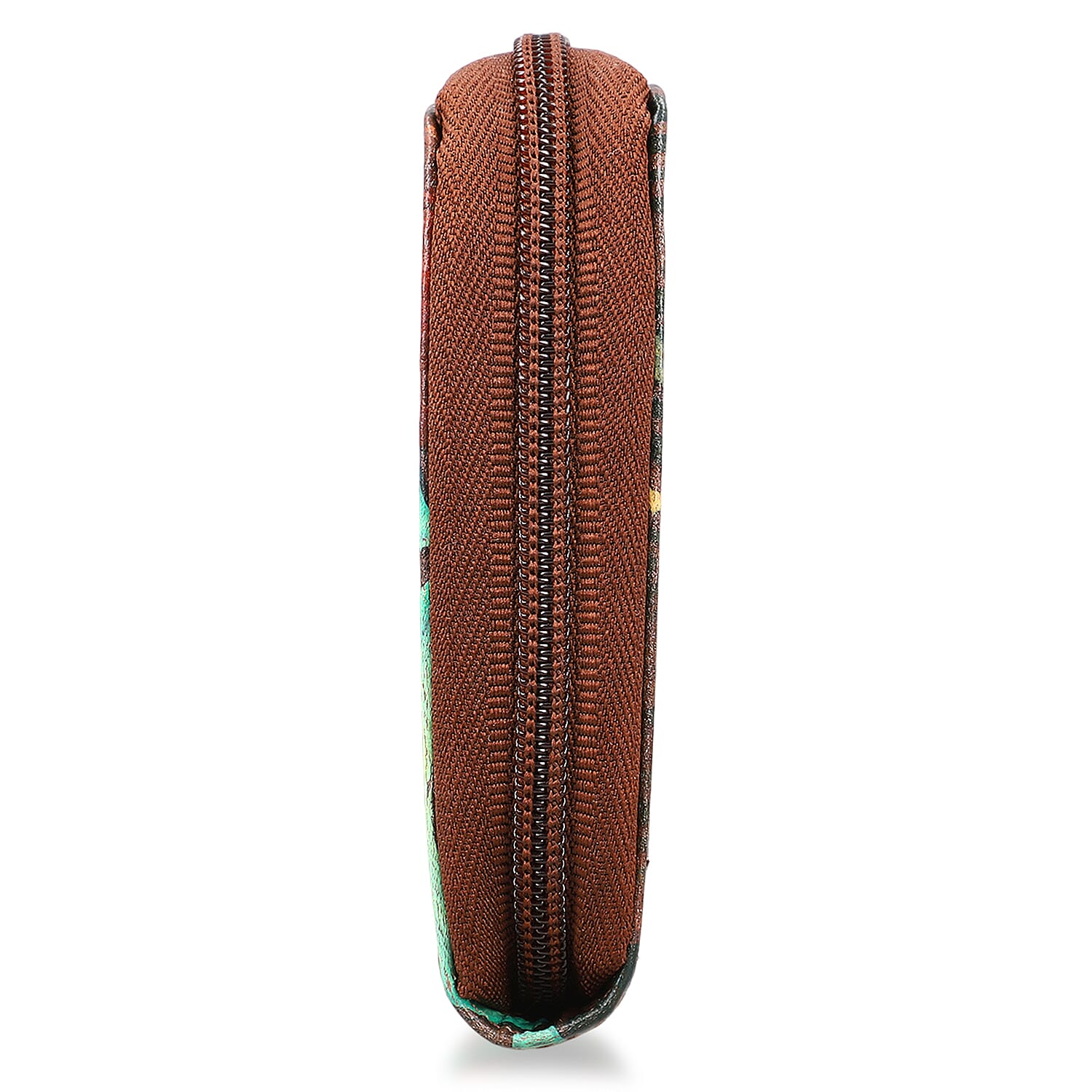 La Marey Brown RFID Protected Tooled Leather Women's Wallet