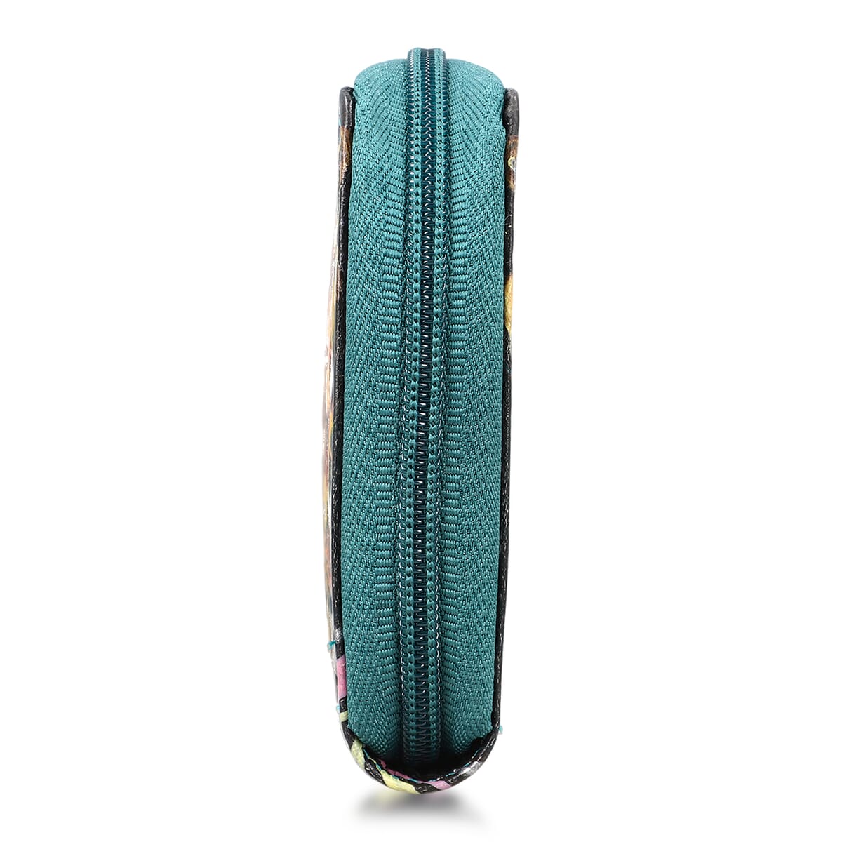Sukriti Green RFID Protected Tooled Leather Women's Wallet image number 6