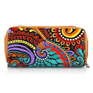 Sukriti Tan RFID Protected Tooled Leather Women's Wallet