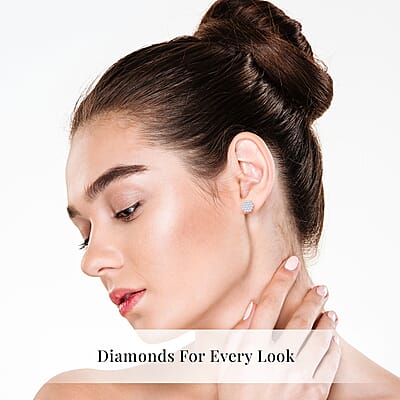 Luxuriant Lab Grown Diamond G-H SI 1.10 ctw Snowflake Earrings in Platinum Over Sterling Silver