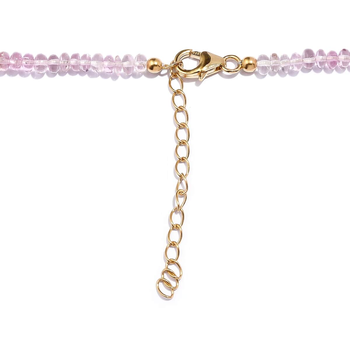 Pink Tourmaline 90.00 ctw Beaded Necklace in 18K Yellow Gold Over Sterling Silver 18-20 Inches image number 4