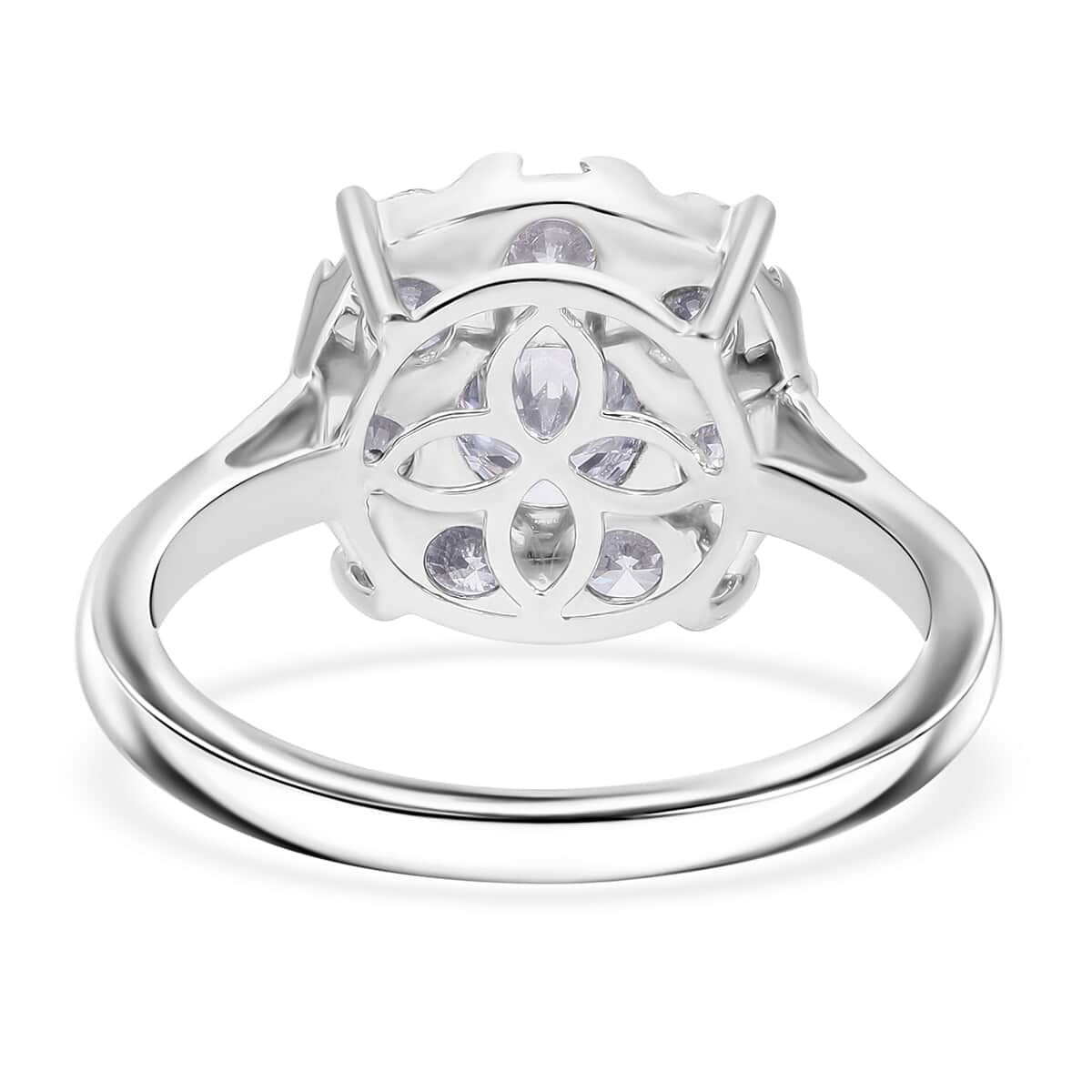 Luxuriant Lab Grown Diamond G-H SI 2.00 ctw Ring in Platinum Over Sterling Silver (Size 10.0) image number 4