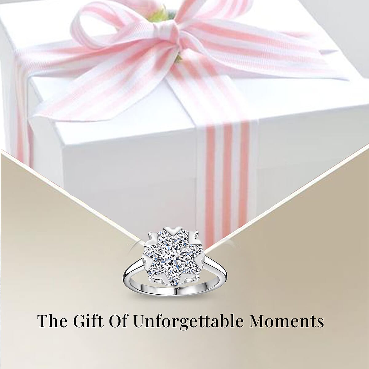 Luxuriant Lab Grown Diamond G-H SI 2.00 ctw Ring in Platinum Over Sterling Silver (Size 6.0) image number 2