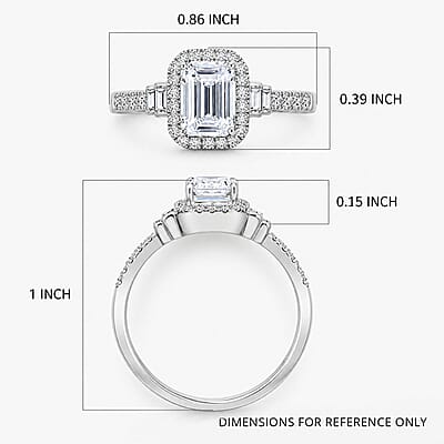 Luxuriant Lab Grown Diamond E-F VS 1.30 ctw Ring in 10K White Gold (Size 10.0)