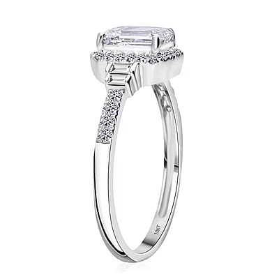 Luxuriant Lab Grown Diamond E-F VS 1.30 ctw Ring in 10K White Gold (Size 10.0)