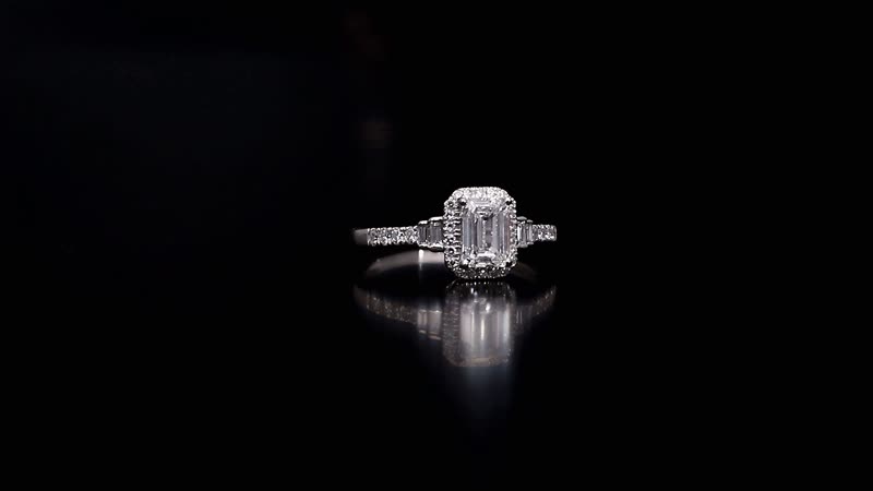 10K White Gold Luxuriant Lab Grown Diamond (E-F, VS) Ring (Size 8.0) 1.30 ctw