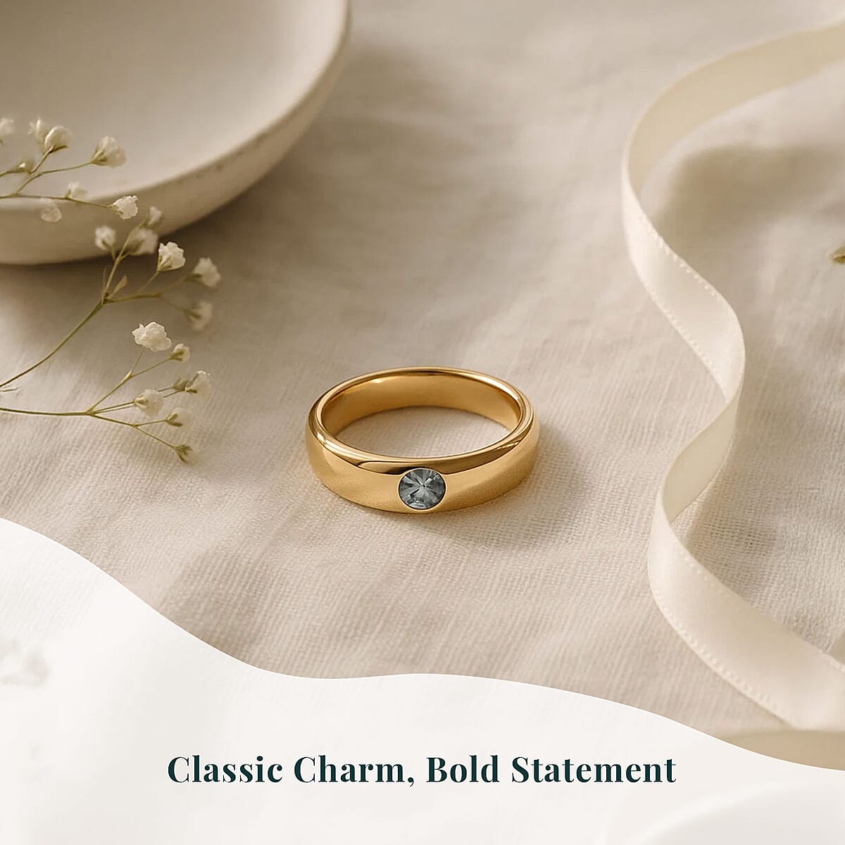 Luxuriant Lab Grown Blue Diamond (VS) 0.25 ctw Ring in Vermeil Yellow Gold Over Sterling Silver (Size 10.0) image number 5