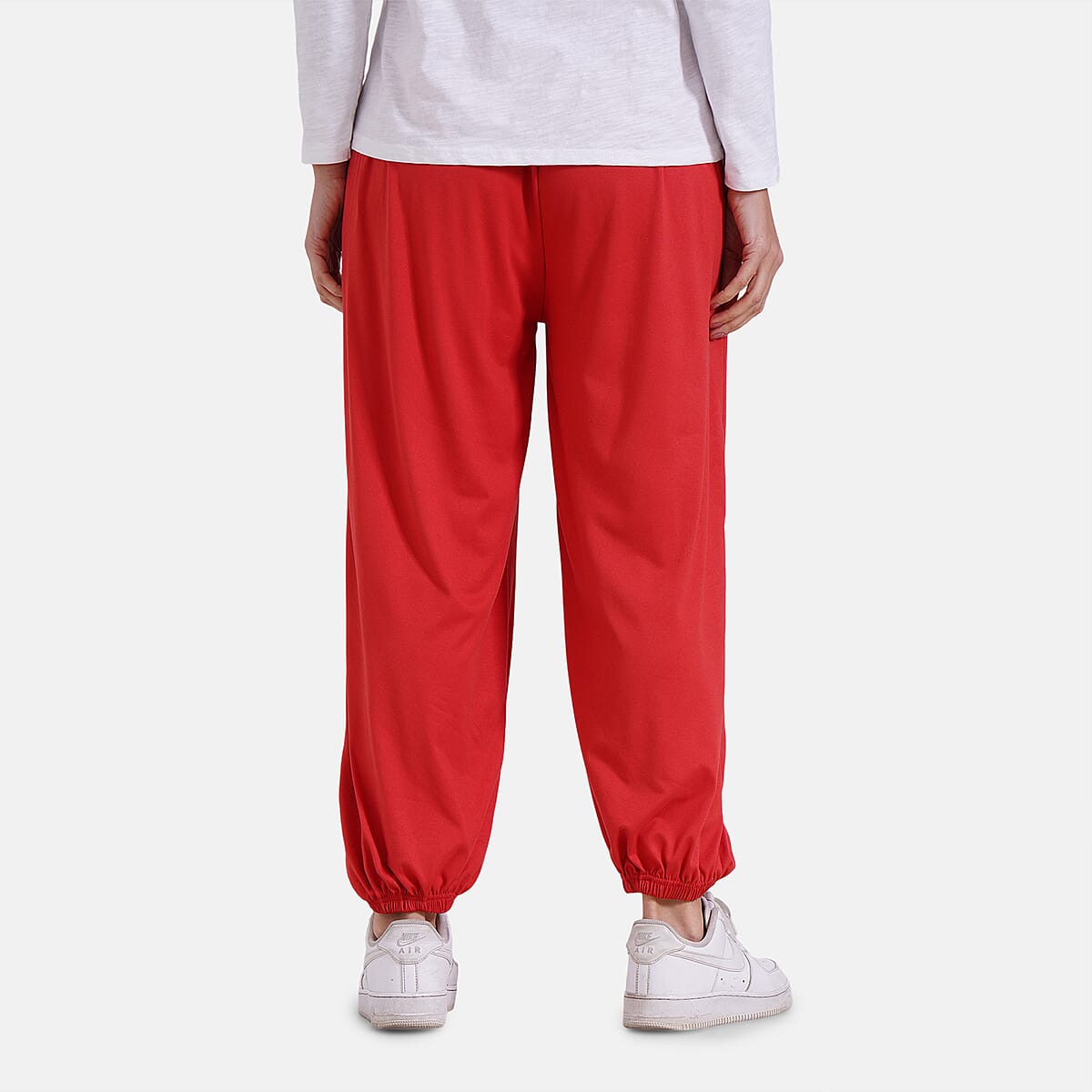 Coral Knit Wear Smocked Waist Pant with Elastic Ankles image number 1