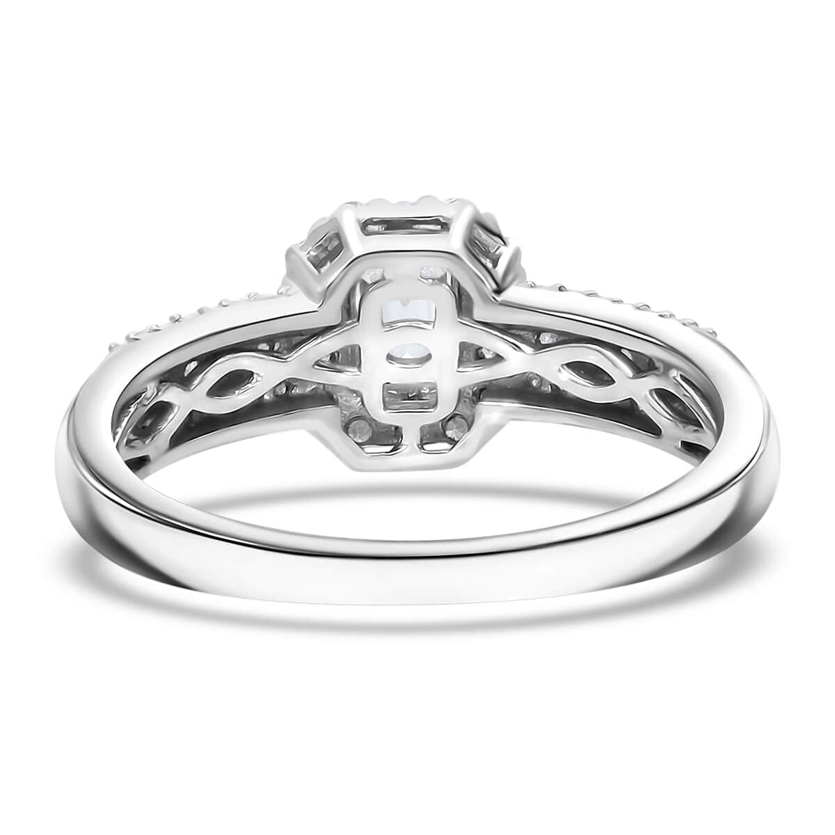 Luxuriant Lab Grown Diamond G-H SI 1.00 ctw Ring in Platinum Over Sterling Silver (Size 10.0) image number 3