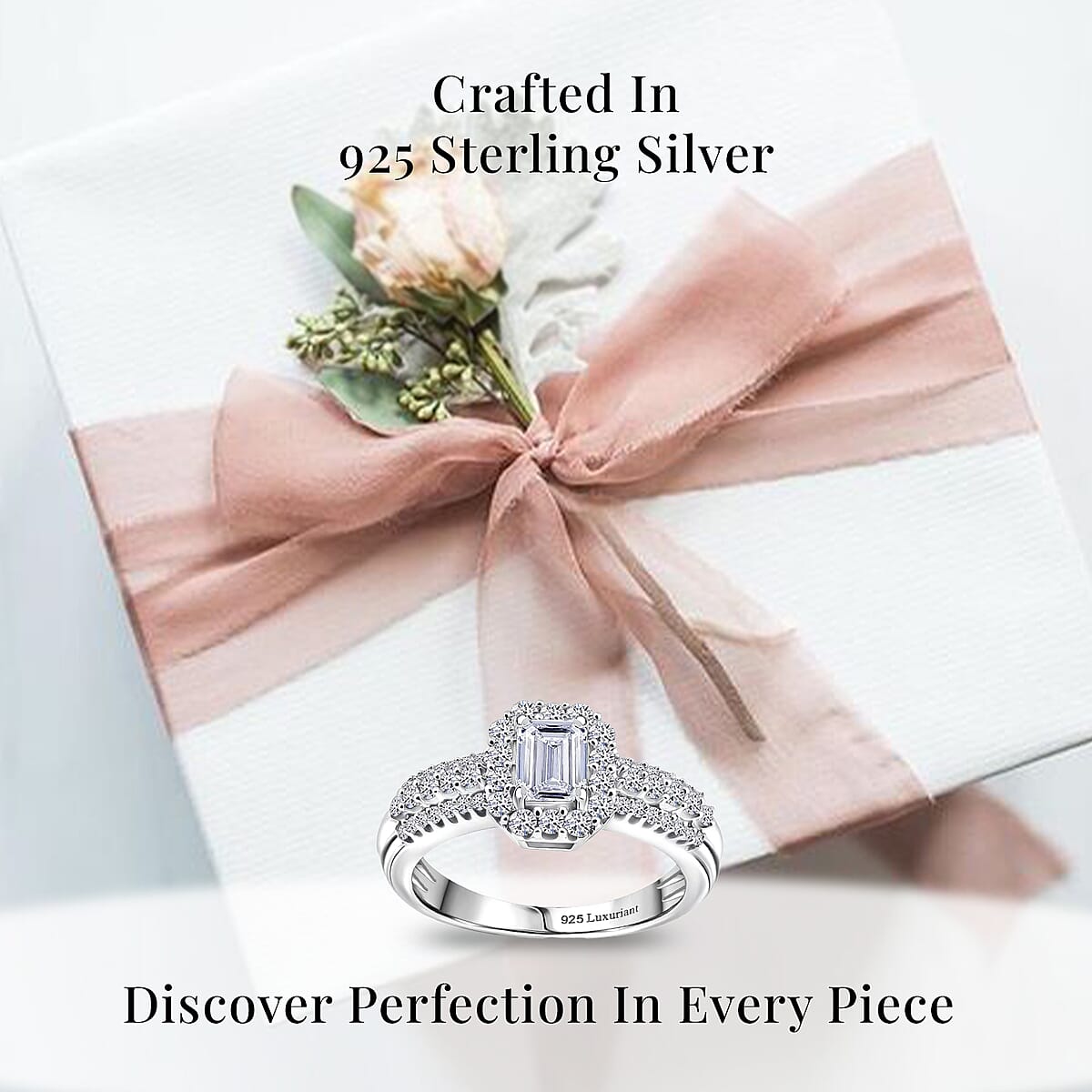 Luxuriant Lab Grown Diamond G-H SI 1.00 ctw Ring in Platinum Over Sterling Silver (Size 9.0) image number 2