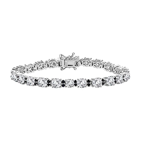Moissanite & Blue Sapphire / 7.25 Inches - Product card gallery slide 1 (10177804960057)