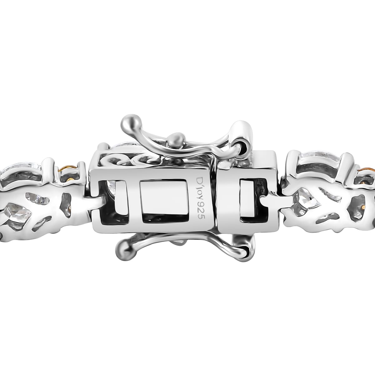 Moissanite and Madagascar Yellow Sapphire 10.50 ctw Moonlit Tennis Bracelet in Rhodium Over Sterling Silver (6.50 In) image number 3
