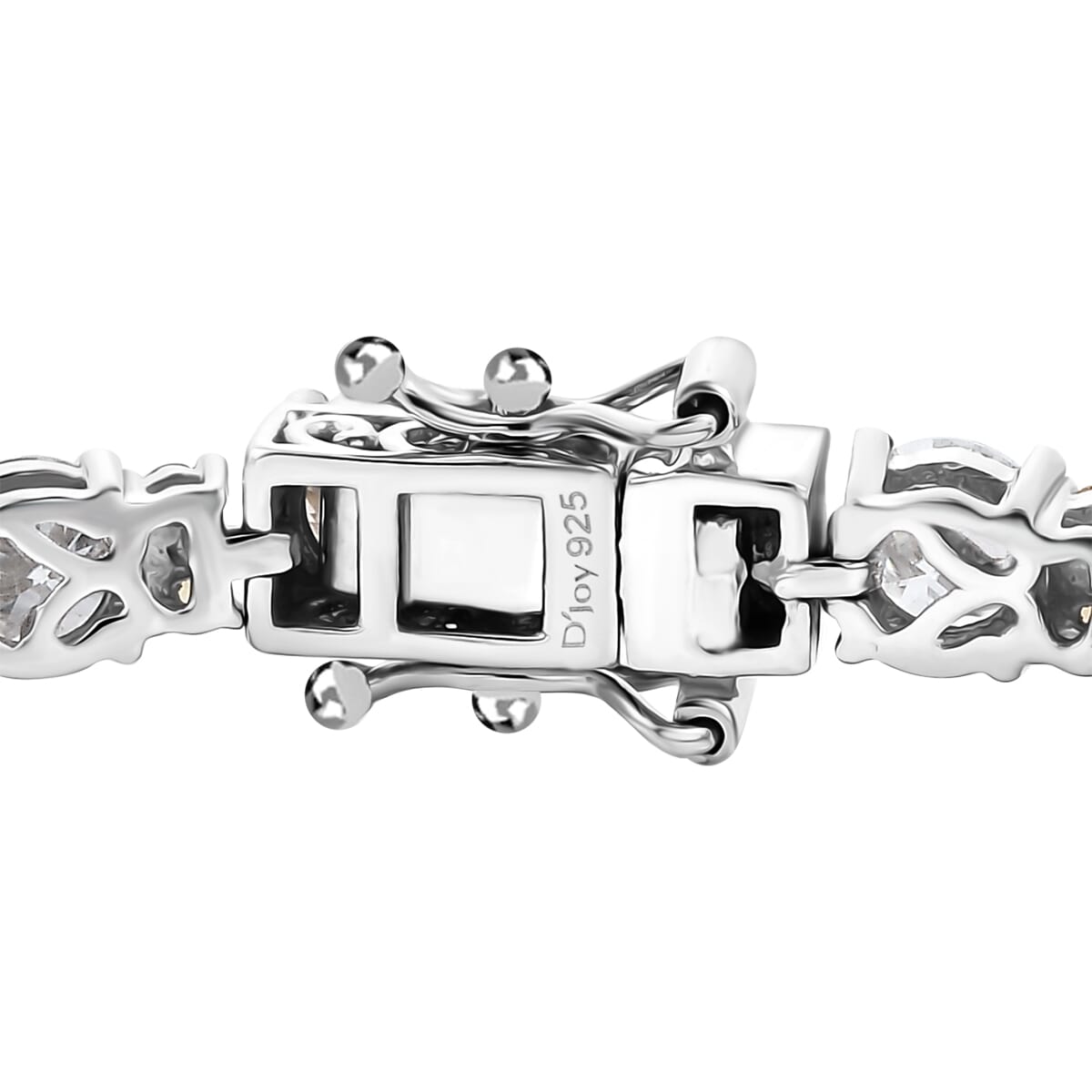 Moissanite and Madagascar Yellow Sapphire 12.85 ctw Moonlit Tennis Bracelet in Rhodium Over Sterling Silver (8.00 In) image number 3