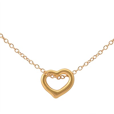 Heart Pendant in 24K Yellow Gold 0.70 Grams