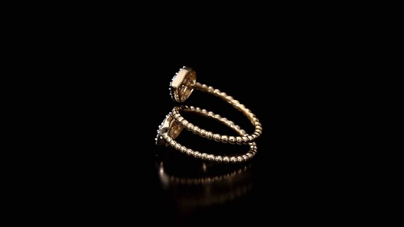Luxuriant Lab Grown Diamond G-H SI-I1 1.00 ctw Bypass Ring in Vermeil Yellow Gold Over Sterling Silver