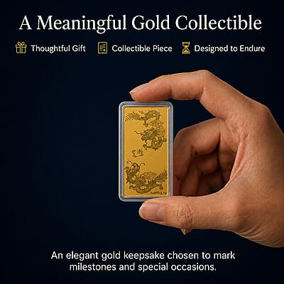 24K Gold The Dragon Twins Emboss Sheet 100mg