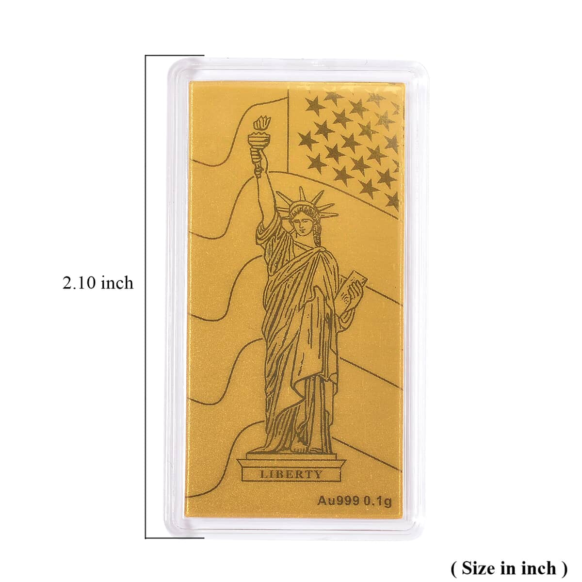 24K Gold Statue of Liberty Emboss Sheet image number 3