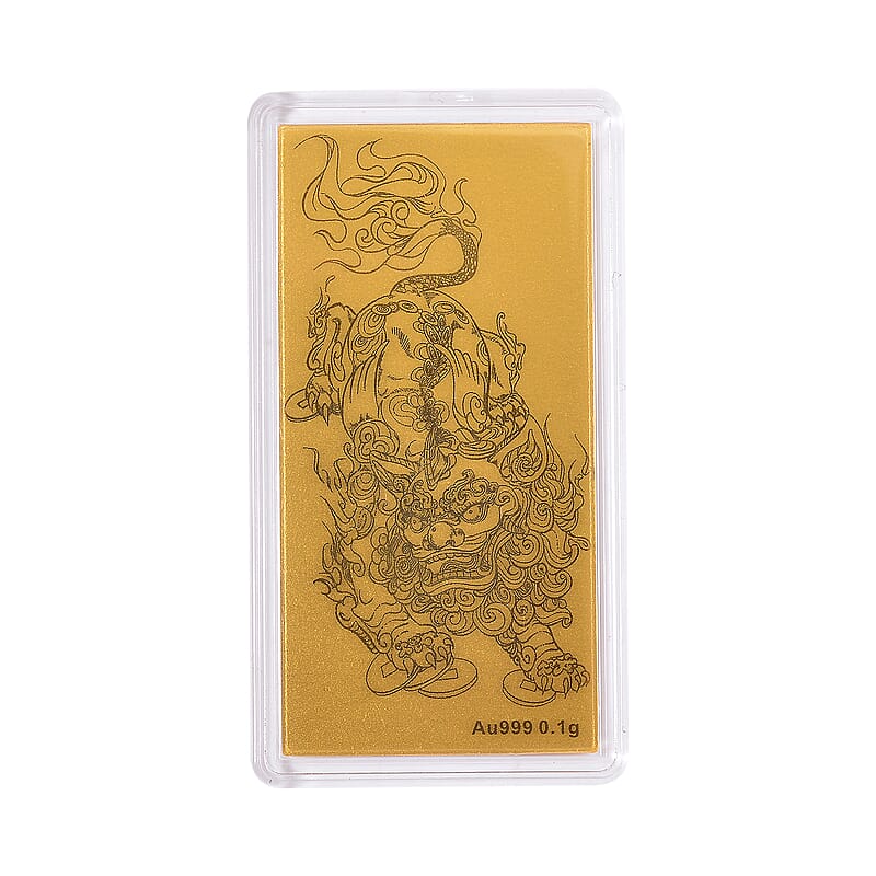 24K Gold Pixiu Emboss Sheet 100mg