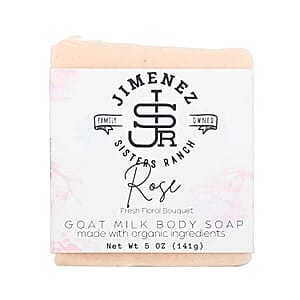 Jimenez Sisters Ranch Goat Milk Body Soap- Rose (5oz)