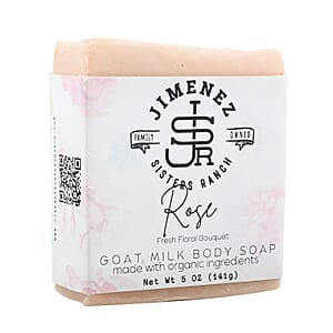 Jimenez Sisters Ranch Goat Milk Body Soap- Rose (5oz)