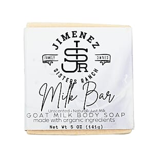 Jimenez Sisters Ranch Goat Milk Unscented Body Soap- Milk Bar (5oz)
