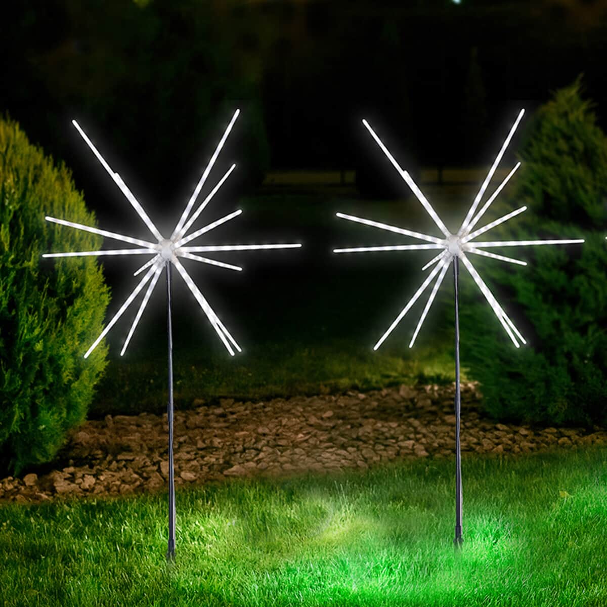 Pacific Accents 22-inch White LED Garden Light image number 0