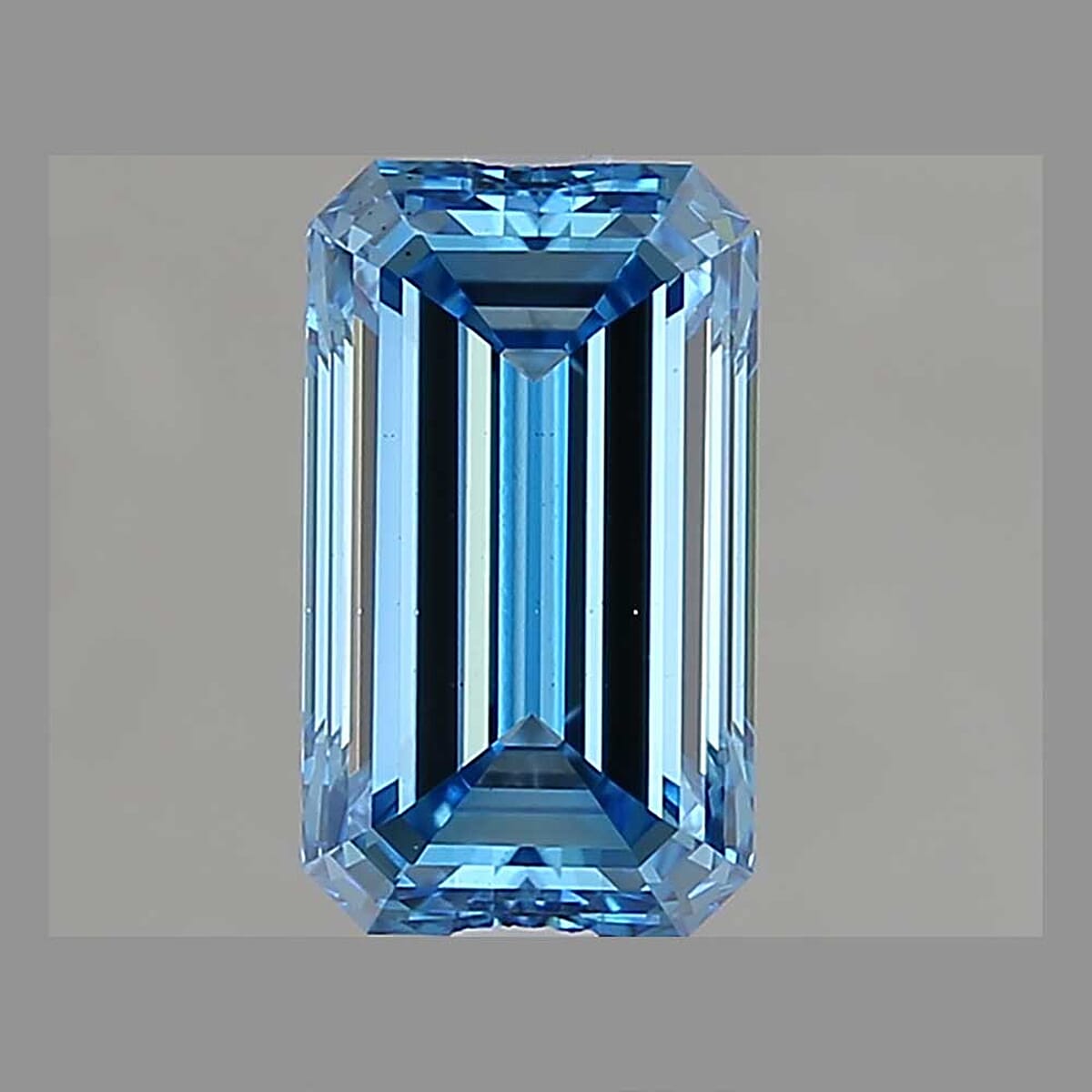IGI Certified Luxuriant Lab Grown Blue Diamond (VS2) (Emerald Mix mm) 5.00 ctw image number 1