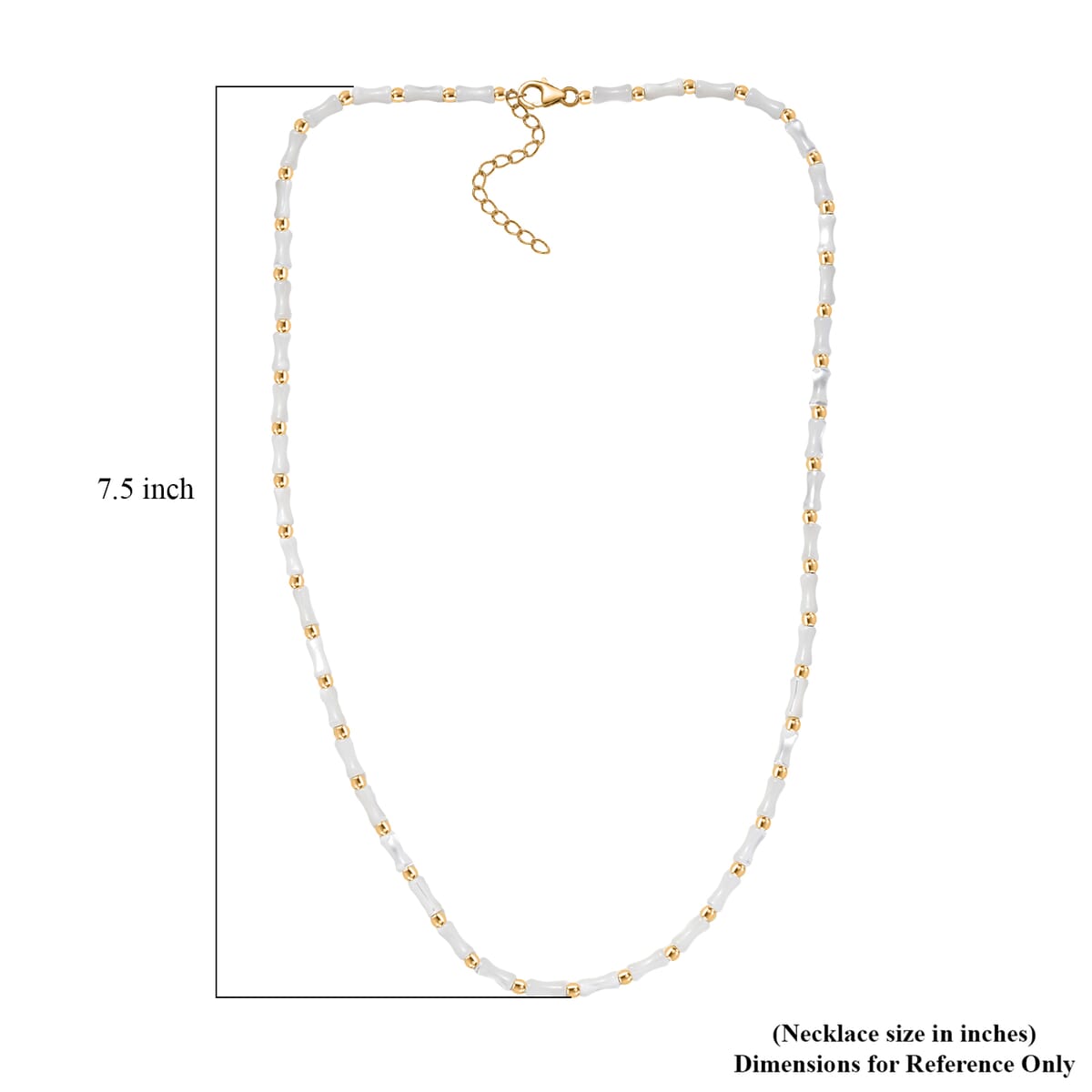D'Joy Pearl Necklace 20 Inches in 18K Vermeil Yellow Gold Over Sterling Silver image number 5