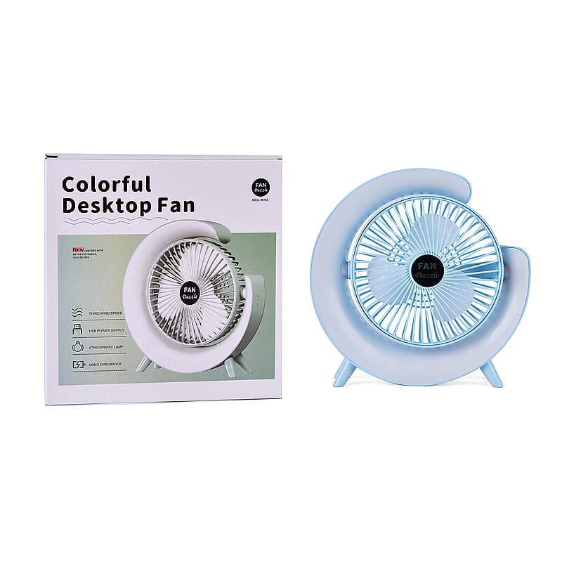 Blue 2 in 1 LED Ceiling Fan