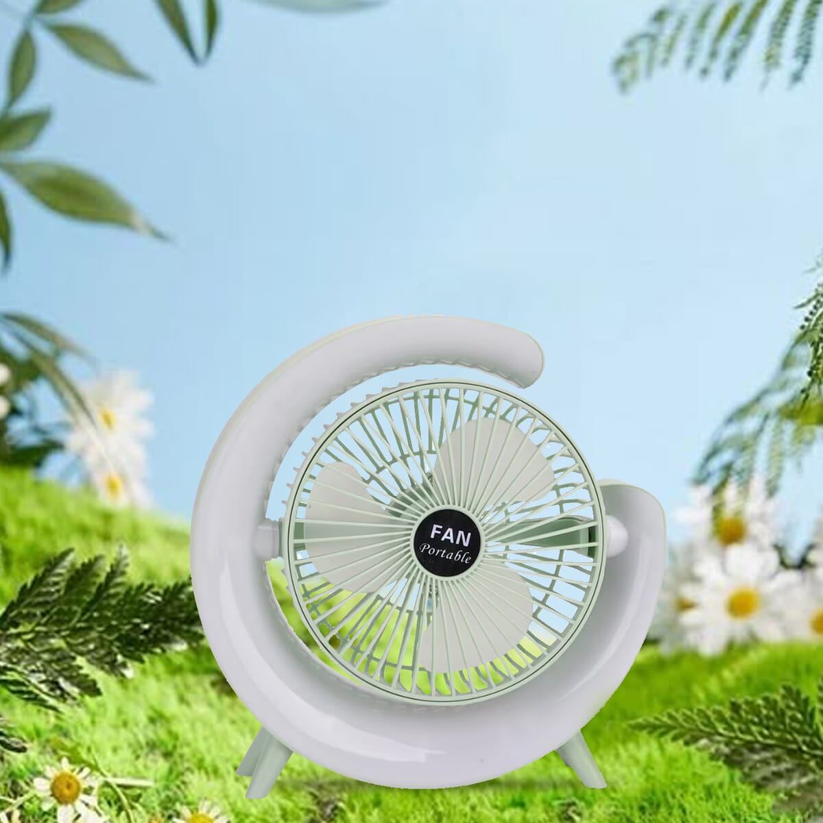 Green 2 in 1 LED Ceiling Fan image number 1