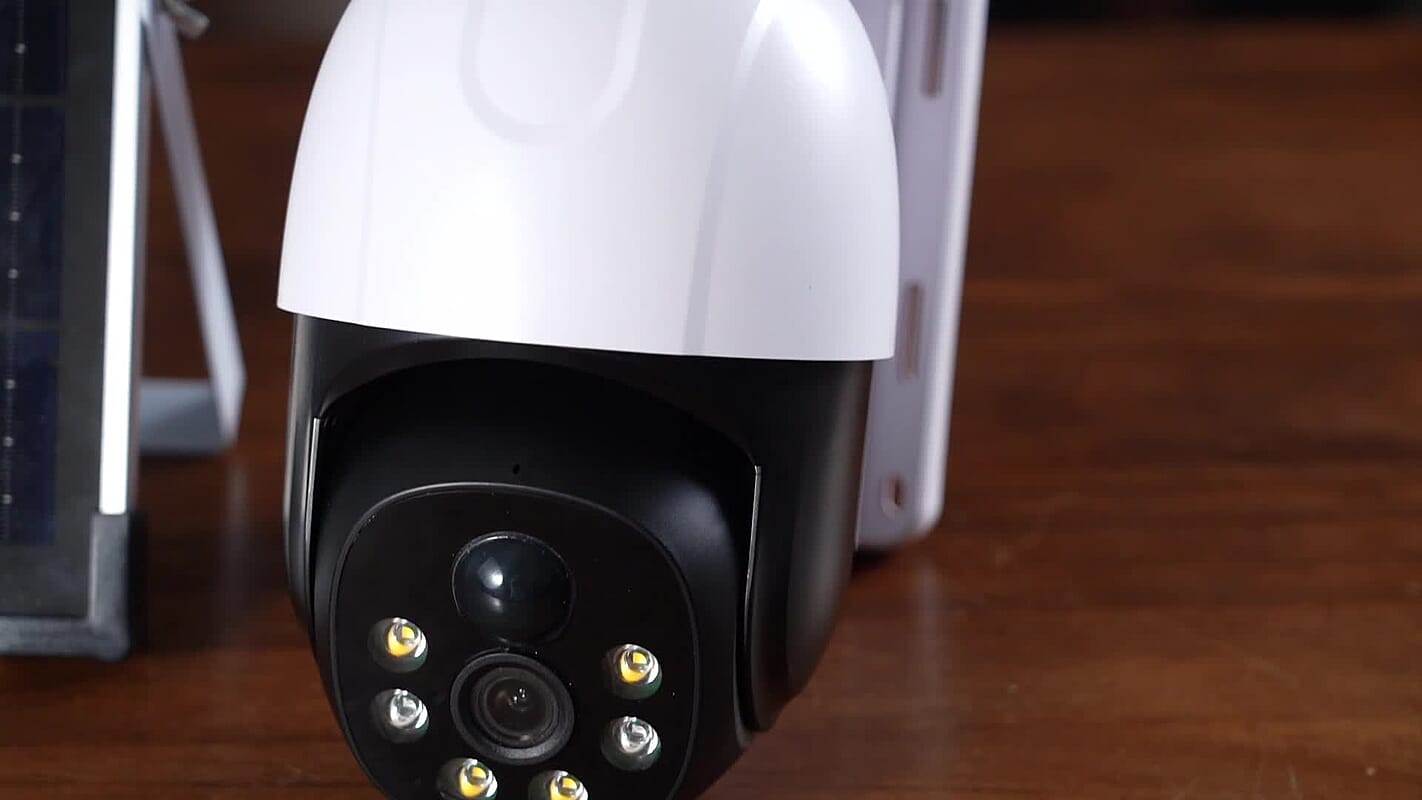 4MP WiFi Solar Security Camera with APP Control, Human Detection, Two way Audio, IP65 Waterproof, Day & Night Vision, Cloud Storage