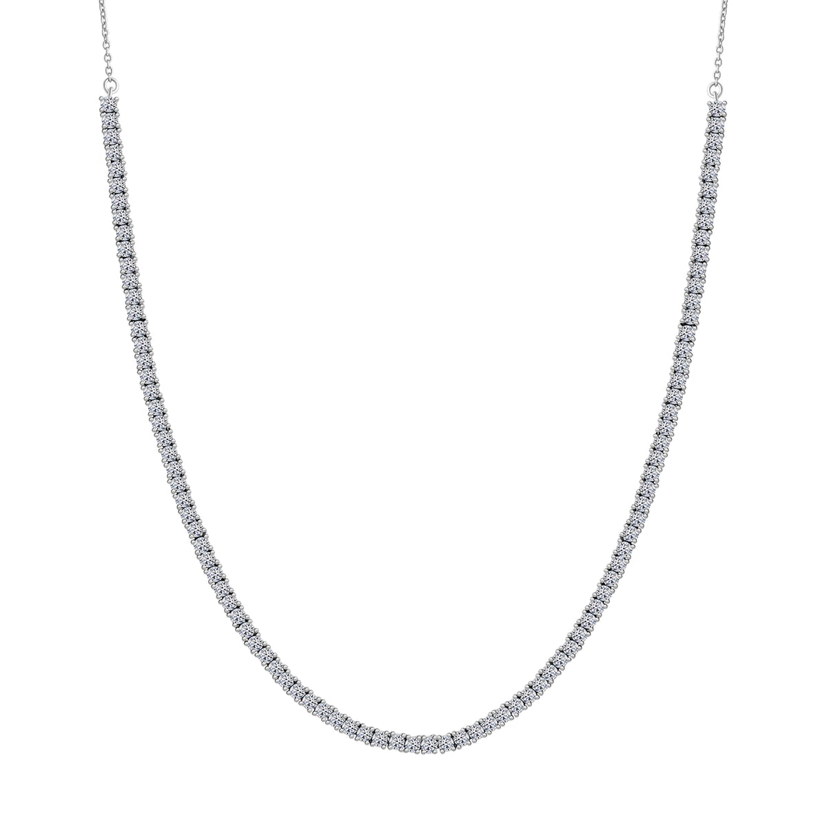 Luxuriant Lab Grown Diamond G-H SI 3.00 ctw Necklace in Platinum Over Sterling Silver 20 Inches image number 0