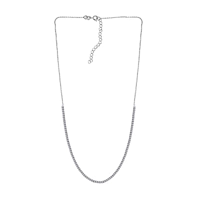 Luxuriant Lab Grown Diamond G-H SI 3.00 ctw Necklace in Platinum Over Sterling Silver 20 Inches
