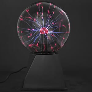 Plasma Ball Light 6 Inches Touch and Sound Activated Lightning