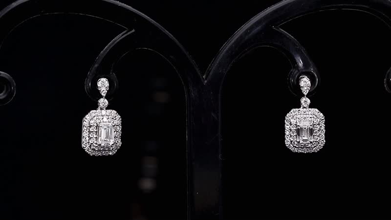 Luxuriant Lab Grown Diamond G-H SI 1.50 ctw Earrings in Platinum Over Sterling Silver