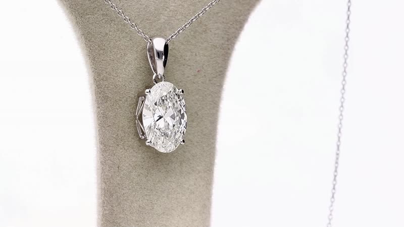 IGI Certified Luxuriant Lab Grown Diamond G VS1 5.00 ctw Pendant without Chain in 950 Platinum