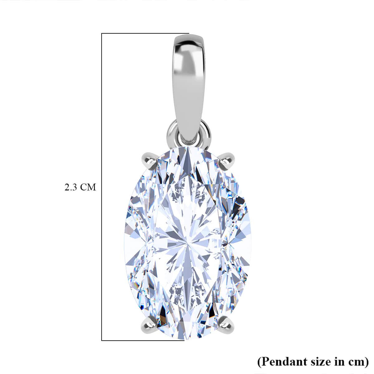 IGI Certified Luxuriant Lab Grown Diamond G VS1 5.00 ctw Pendant in 950 Platinum image number 4