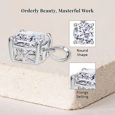 IGI Certified Luxuriant Lab Grown Diamond G VS1 5.00 ctw Solitaire Pendant without Chain in 950 Platinum