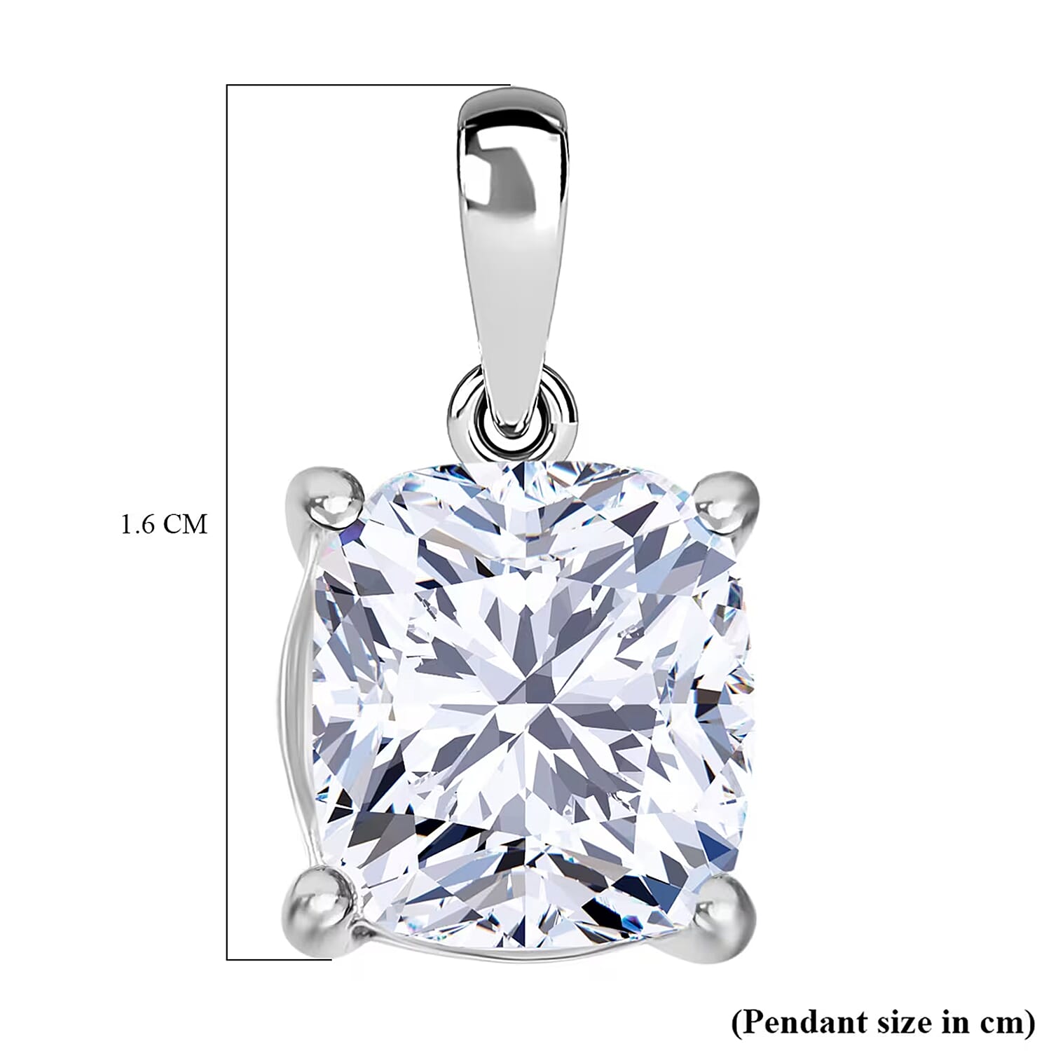 IGI Certified Luxuriant Lab Grown Diamond G VS1 5.00 ctw Solitaire Pendant without Chain in 950 Platinum
