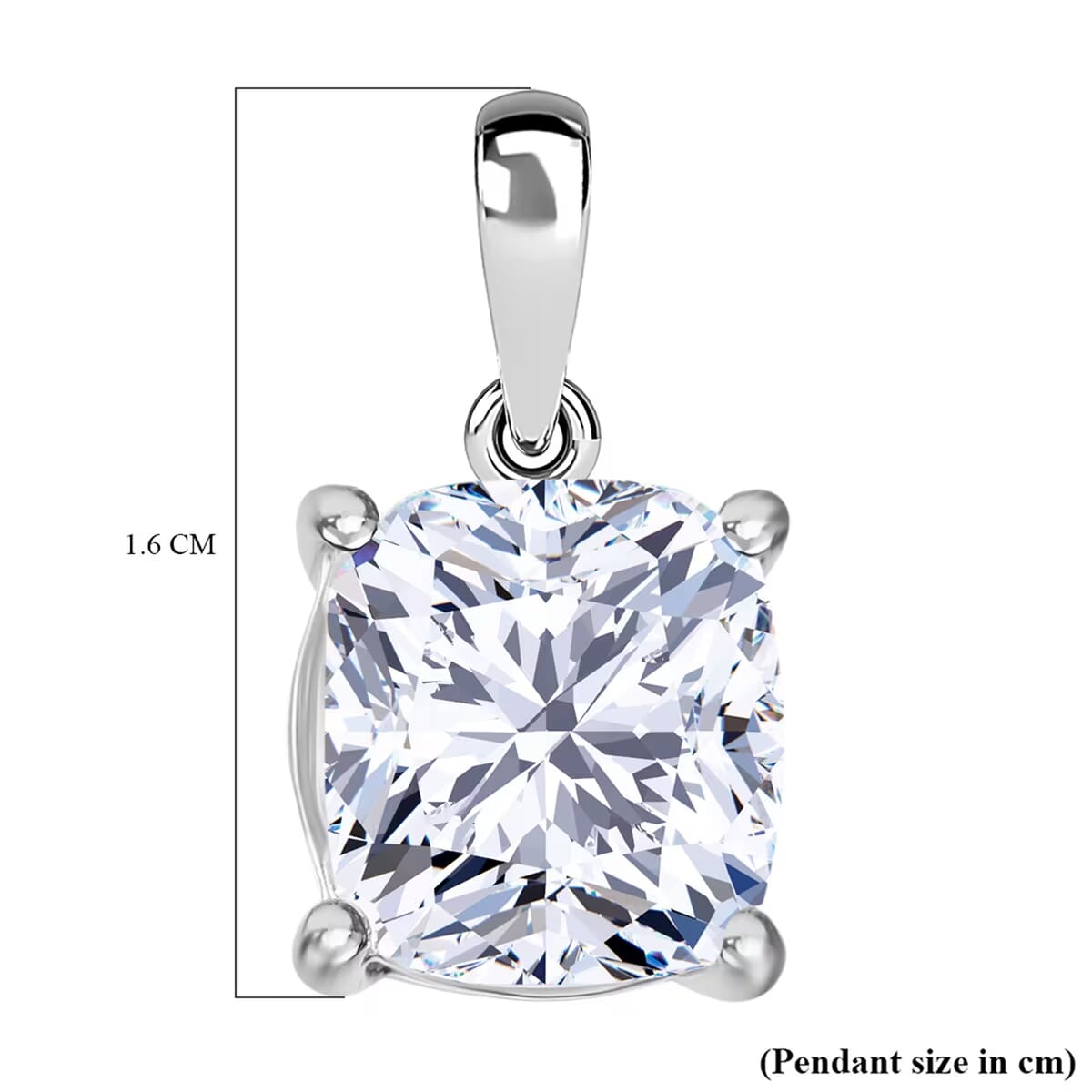 IGI Certified Luxuriant Lab Grown Diamond G VS1 5.00 ctw Solitaire Pendant without Chain in 950 Platinum image number 6