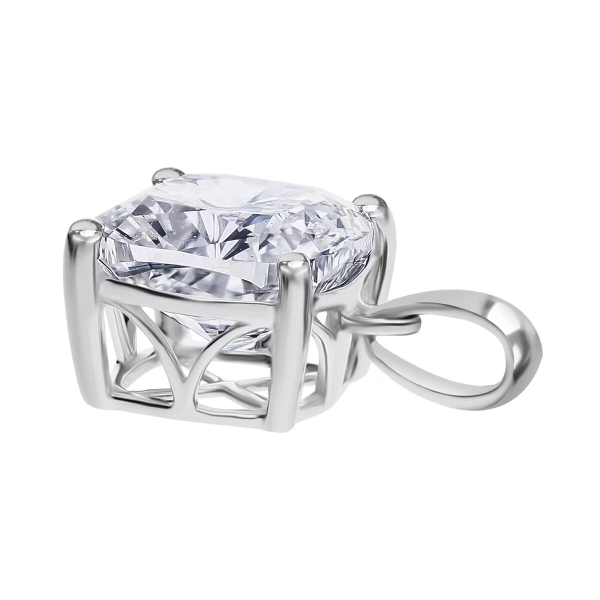 IGI Certified Luxuriant Lab Grown Diamond G VS1 5.00 ctw Solitaire Pendant without Chain in 950 Platinum image number 7