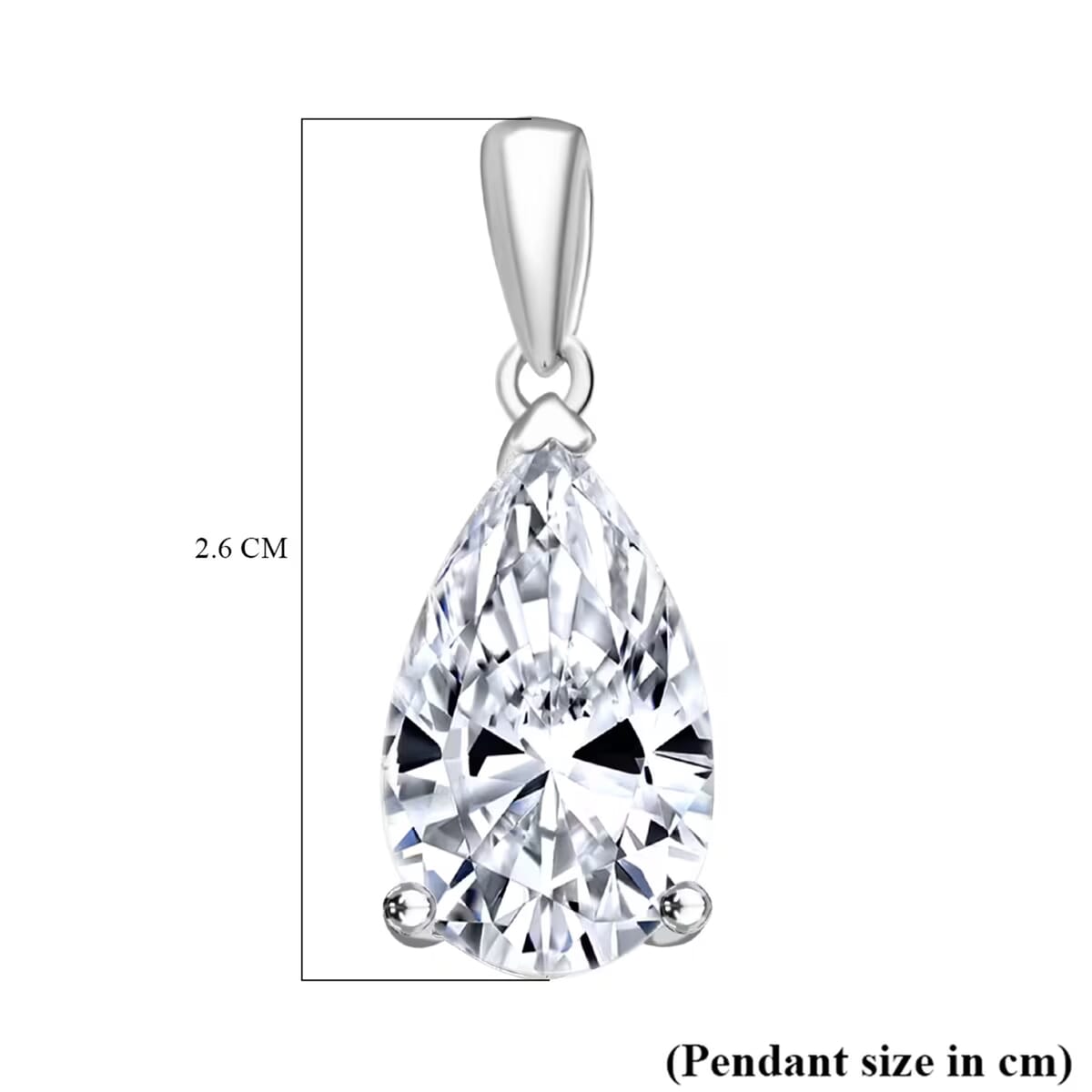 IGI Certified Luxuriant Lab Grown Diamond G VS1 5.00 ctw Solitaire Pendant without Chain in 950 Platinum image number 6