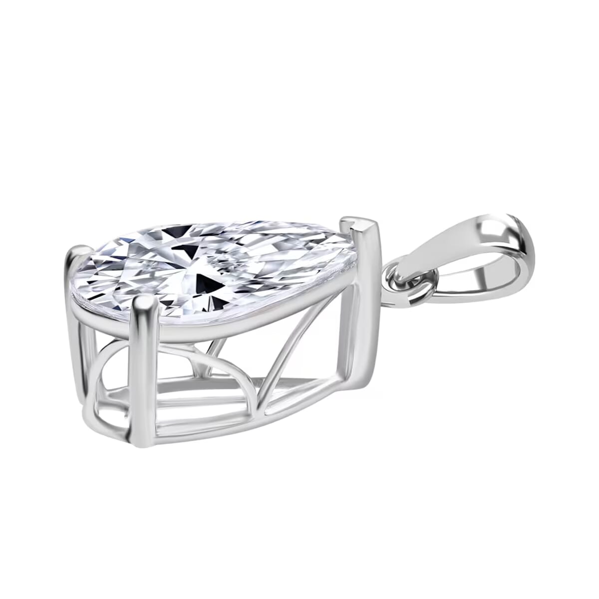 IGI Certified Luxuriant Lab Grown Diamond G VS1 5.00 ctw Solitaire Pendant without Chain in 950 Platinum image number 7