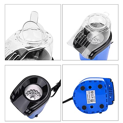 Symphony Home Hot Air Popcorn Maker with Power Cord 0.27L - Blue
