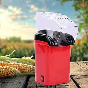 Symphony Home Hot Air Popcorn Maker with Power Cord 0.27L - Red
