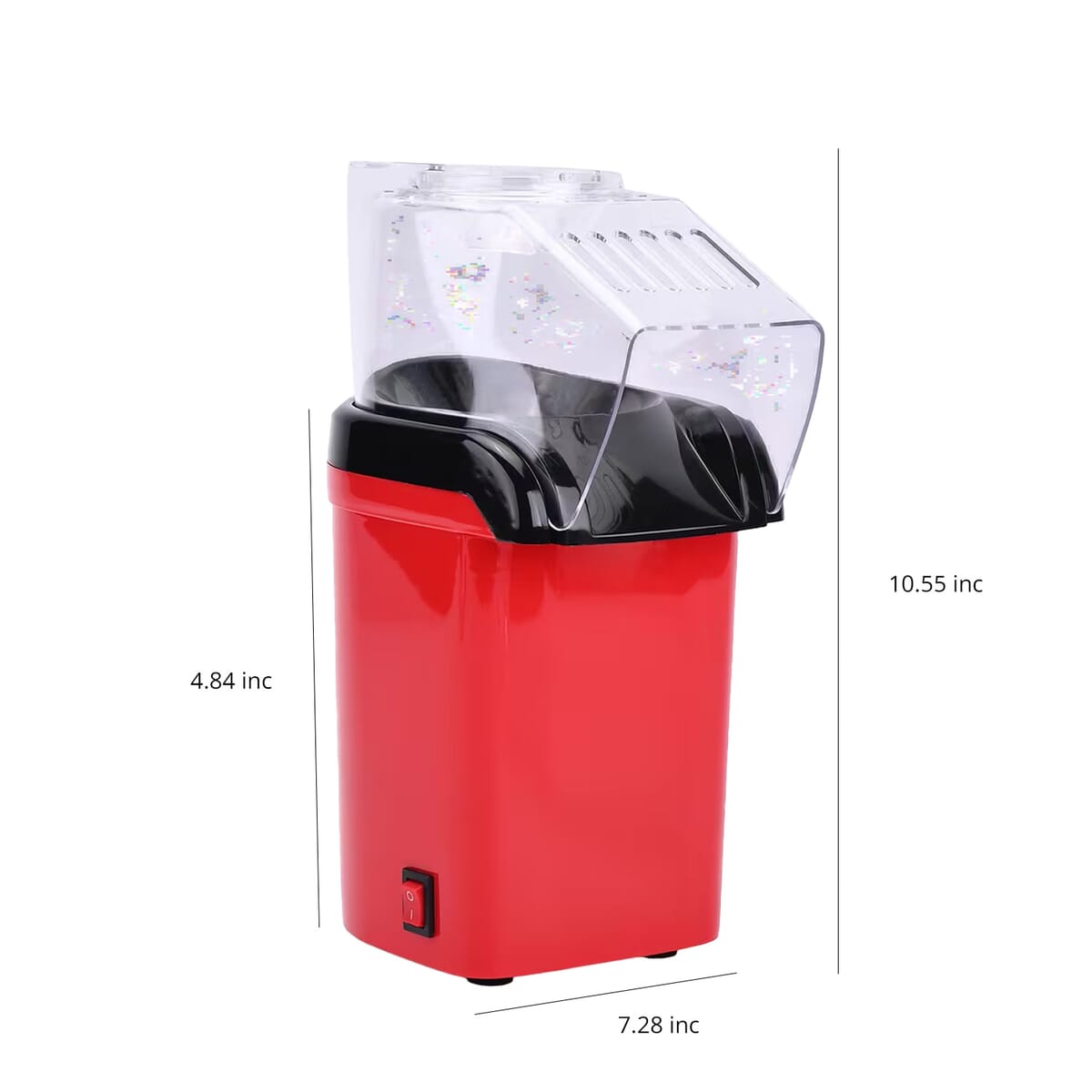 Symphony Home Hot Air Popcorn Maker with Power Cord 0.27L - Red image number 7