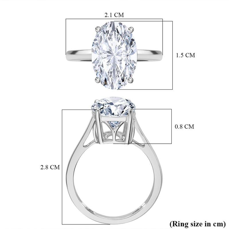 IGI Certified 950 Platinum Luxuriant Lab Grown Diamond (G, VS2) Ring (Size 10.0) (4.75 g) 5.00 ctw
