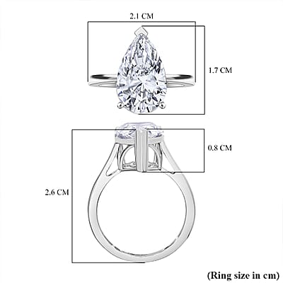 IGI Certified Luxuriant Lab Grown Diamond G VS2 5.00 ctw Ring in 950 Platinum (Size 6.0) 5.85 Grams